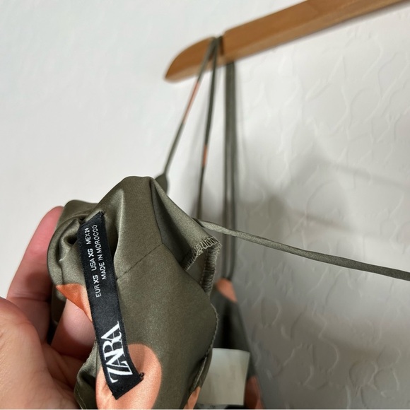 Zara Wide Leg Polka Dot Satin Jumpsuit - Picture 9 of 10